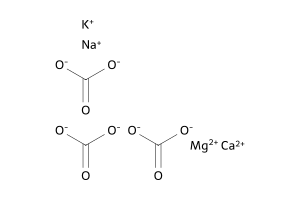 Calcium magnesium sodium potassium carbonate