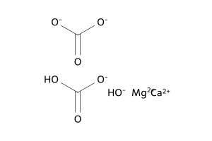 calcium;magnesium;bicarbonate;carbonate;hydroxide