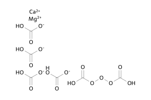 Oxygen bicarbonate calcium magnesium
