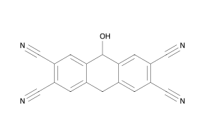 9-hydroxy-9,10-dihydroanthracene-2,3,6,7-tetracarbonitrile
